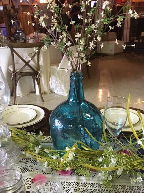 Rental store for VASE,TURQUOISE BOTTLE TWINE in Kingsport TN