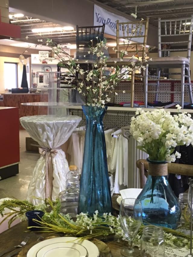 Rental store for VASE,TURQUOISE LARGE GLASS in Kingsport TN