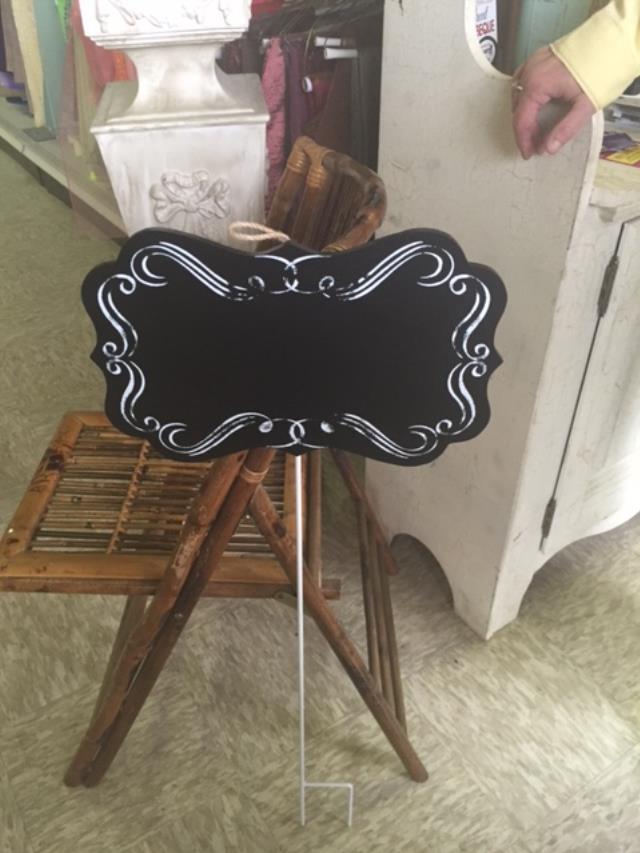 Rental store for CHALKBOARD SIGN 3 FT WHITE STAKE in Kingsport TN