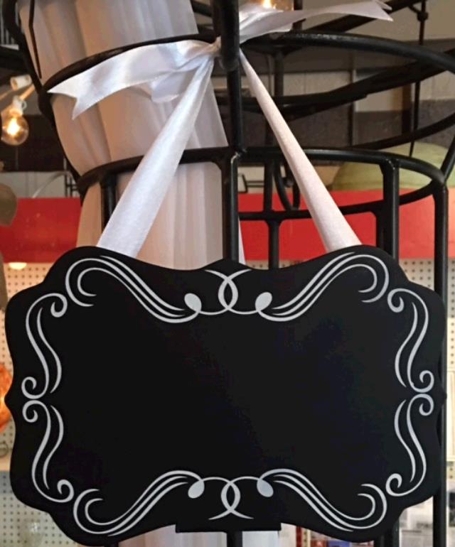 Rental store for BLACKBOARD TABLETOP SIGN W RIBBON in Kingsport TN
