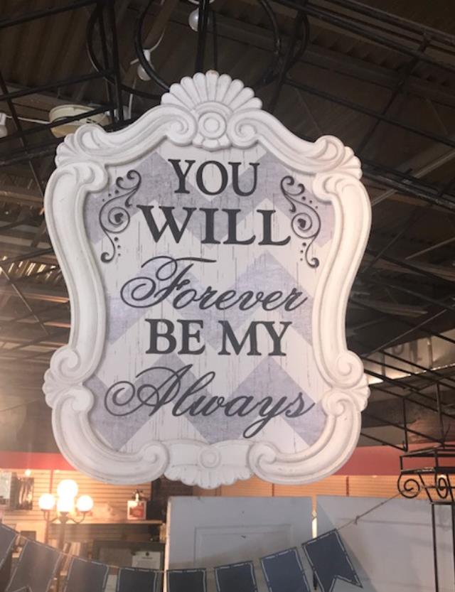 Rental store for WOODEN WEDDING SIGN FOREVER in Kingsport TN