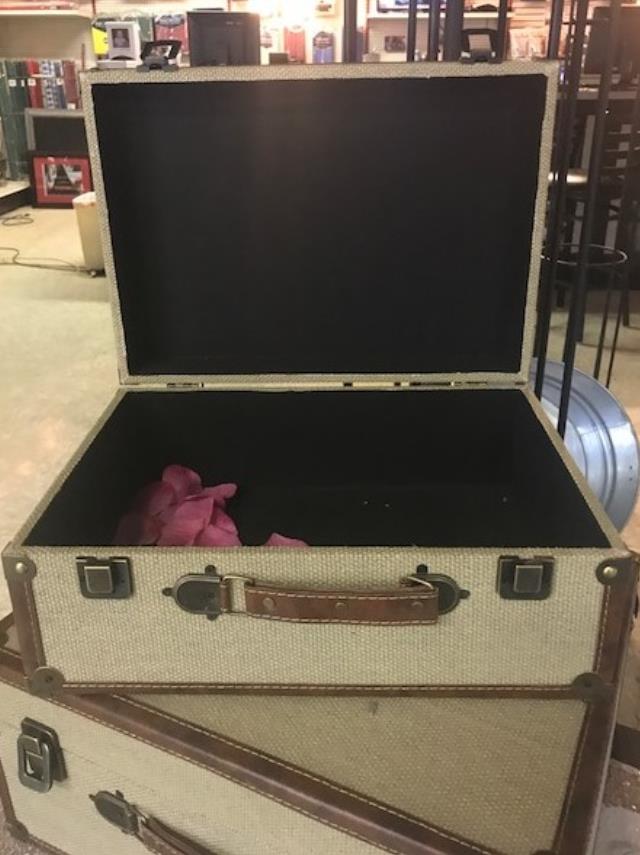 Rental store for BURLAP CANVAS SUITCASE 11 X15 in Kingsport TN