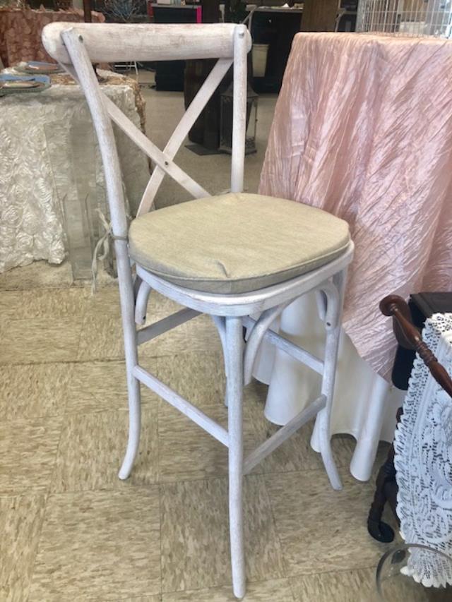 Rental store for BAR STOOL, X BACK WITH CUSHION in Kingsport TN