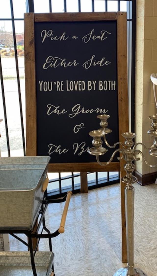 Rental store for CHALKBOARD W STAND NATURAL STAIN in Kingsport TN