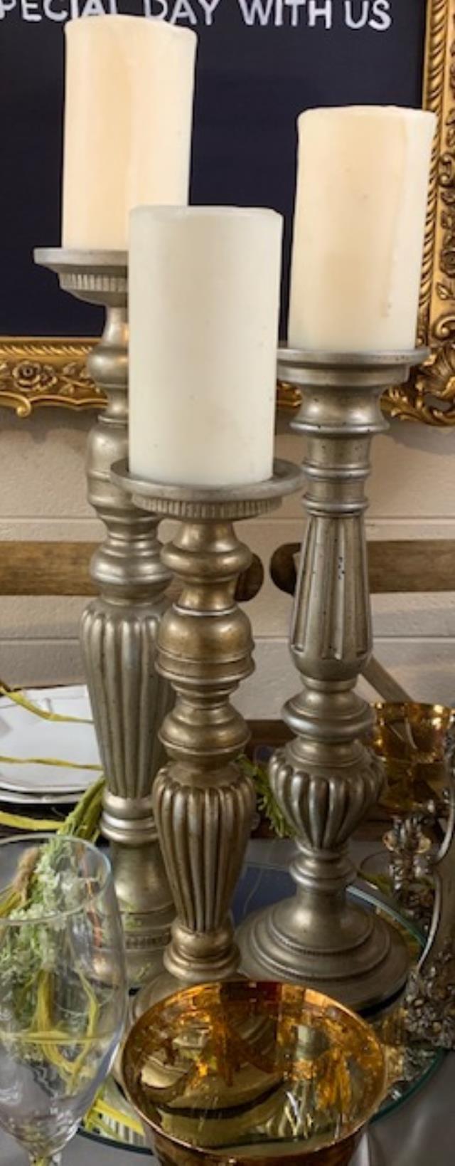 Rental store for CANDLE HOLDER ANTIQUE GOLD 16 in Kingsport TN