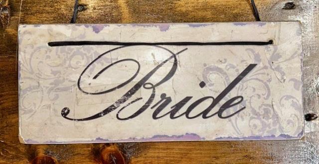Rental store for SIGNS, BRIDE GROOM RECTANGLE WOODEN in Kingsport TN