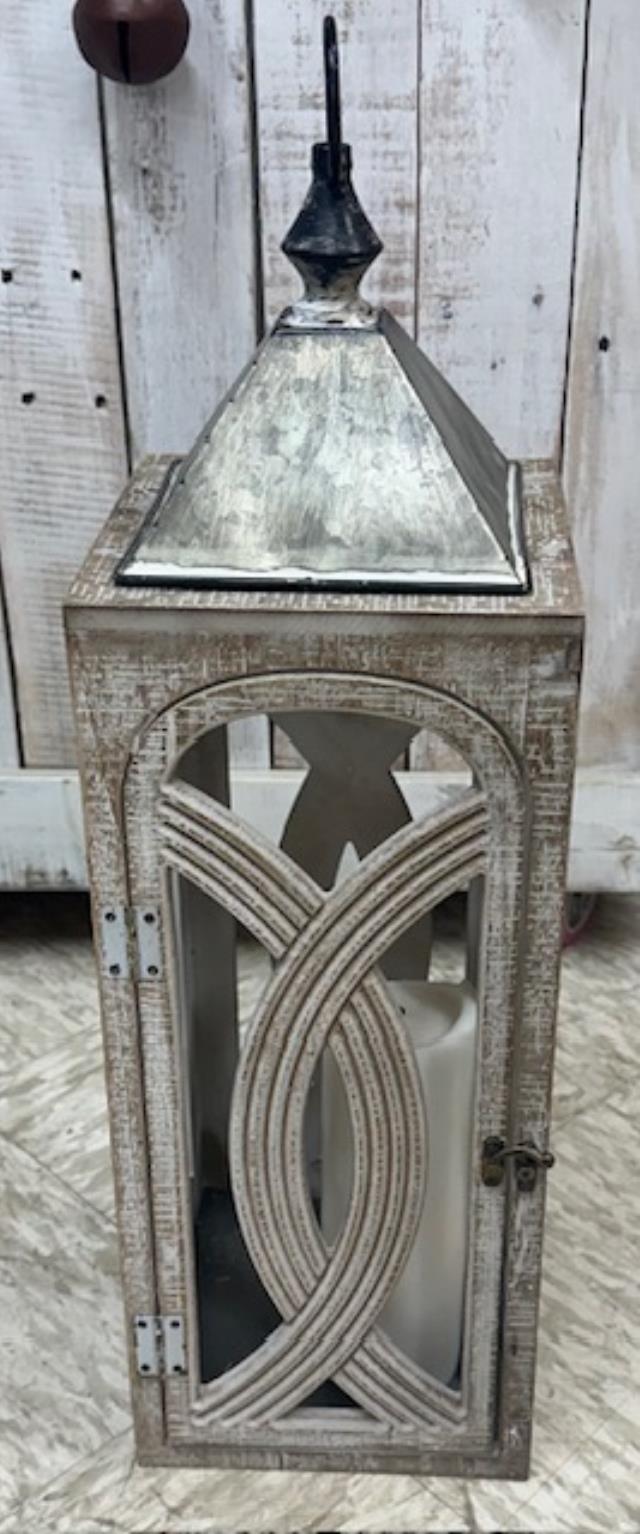 Rental store for LANTERN, GRAY DISTRESSED WOOD 26 x8 in Kingsport TN